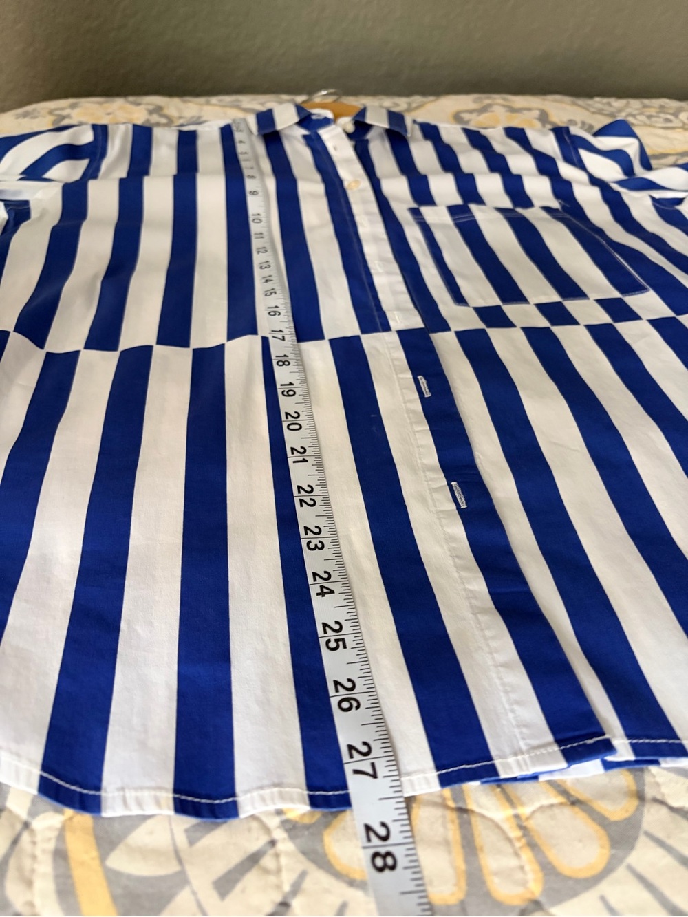 AYR The Deep End Button
Down Shirt Marais Blue Regatta
Stripe Cotton Top, Small - Picture 8 of 12